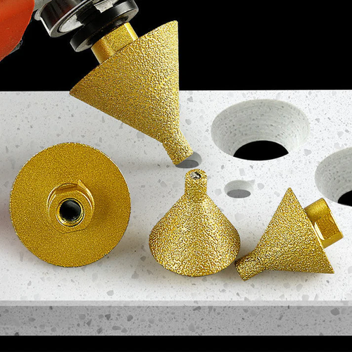 Diamond bevel bit for angle grinders