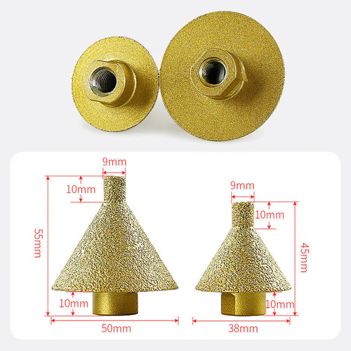 Diamond bevel bit for angle grinders