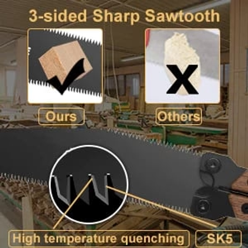 Double-sided folding saw