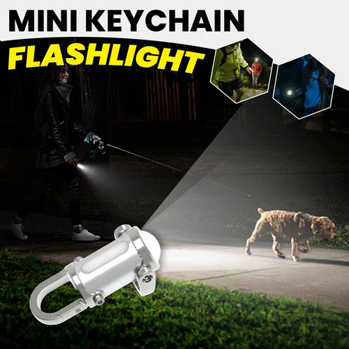 1200LM Super Heldere Mini Sleutelhanger Zaklamp Waterdicht