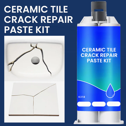 Kit voor reparatie van scheuren in keramische tegels