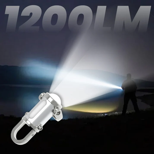 1200LM Super Heldere Mini Sleutelhanger Zaklamp Waterdicht