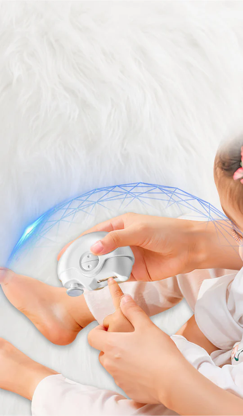 Electric nail clippers, electric nail grinder, nail polisher, two-in-one, children's and elderly's anti-pinch nail clippers
