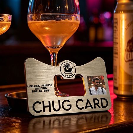 Personalized Chug Card Bottle Opener