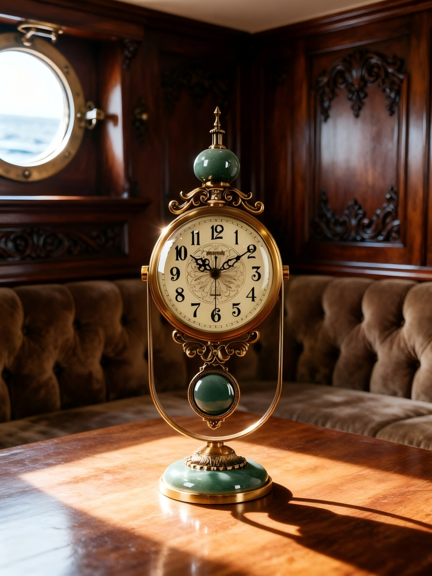 Swiss table clock living room home vintage table clock