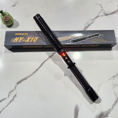🔥High-intensity LED Flashlight Self-defense Flashlight Electric baton contact with body🔥