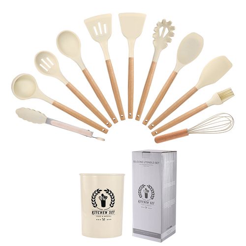 12 Pcs Silicone Cooking Utensils Set