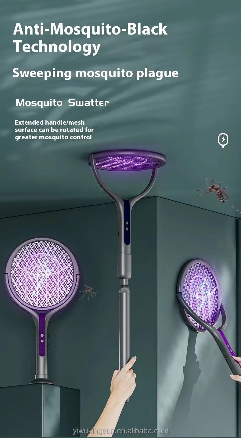 Rotating Head Electric Fly Swatter