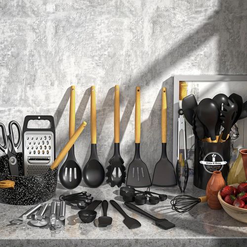 Set of 44 Pieces Non-stick Silicone Utensils & Cooking Tools