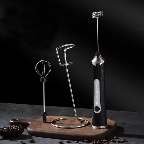Handheld Electric Milk Frother Black Color