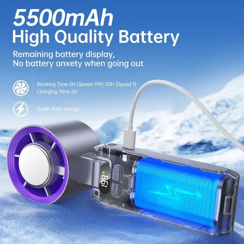 Portable Handheld High Speed Fan