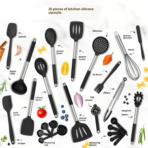 Silicone Utensils Set