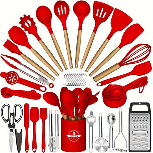 Set of 44 Pieces Non-stick Silicone Utensils & Cooking Tools