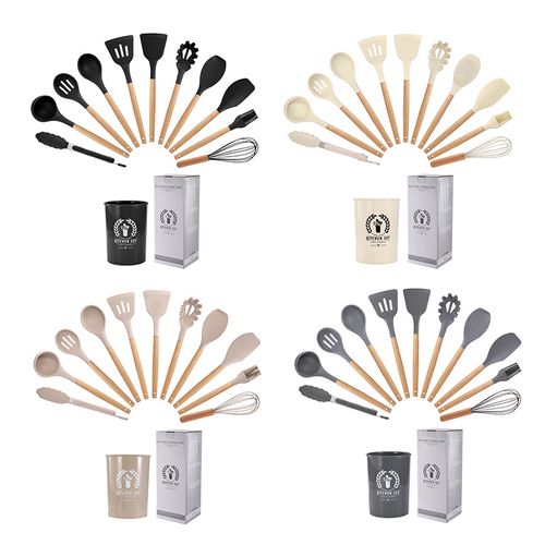 12 Pcs Silicone Cooking Utensils Set
