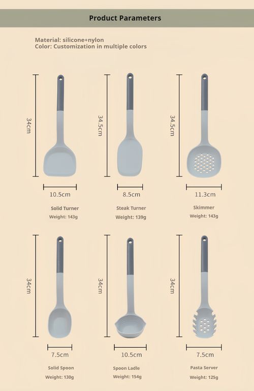 9 Pcs Silicone Cooking Utensils Set