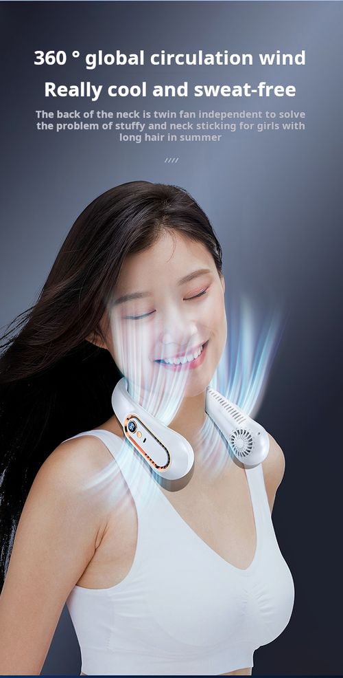 USB Portable Neck-Hanging Fan