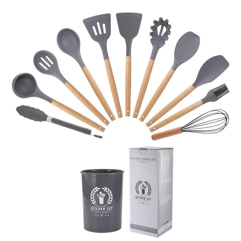 12 Pcs Silicone Cooking Utensils Set