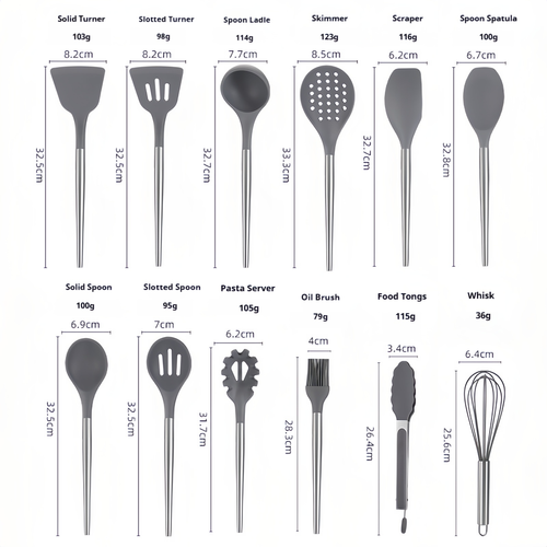13 Pcs Silicone Cooking Utensils Set