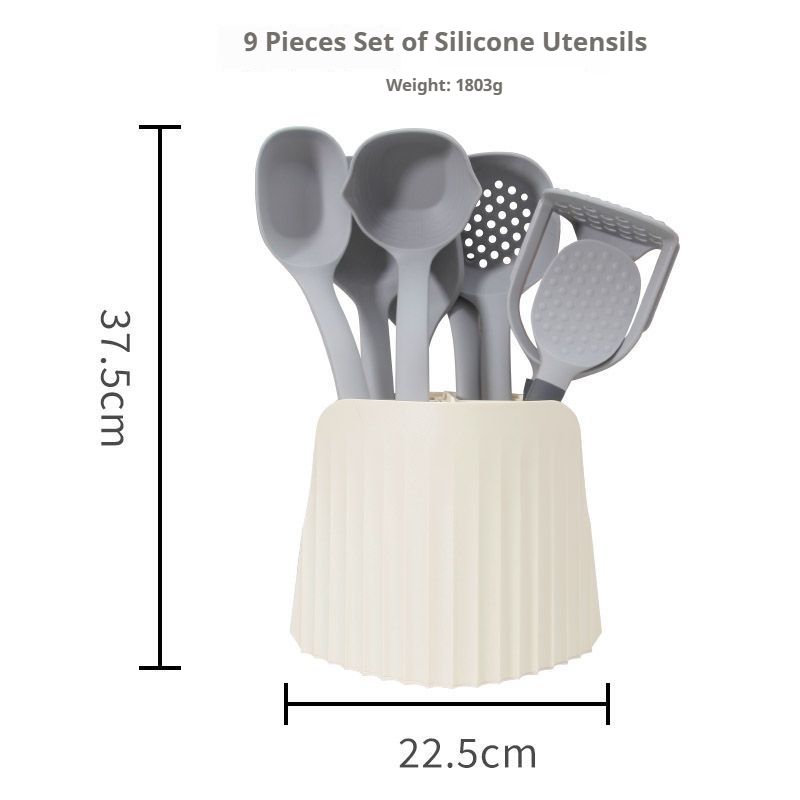 9 Pcs Silicone Cooking Utensils Set