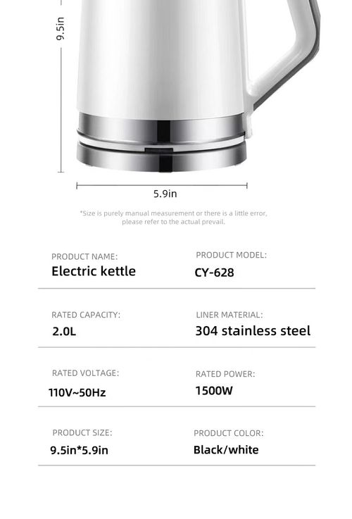 2L Electric Kettle White