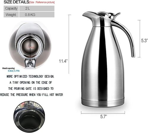 304ss Insulated Kettle 2.0L Vacuum Pot
