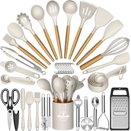 Set of 44 Pieces Non-stick Silicone Utensils & Cooking Tools