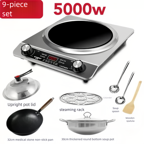 9 Piece Set of Waterproof Induction Cooker