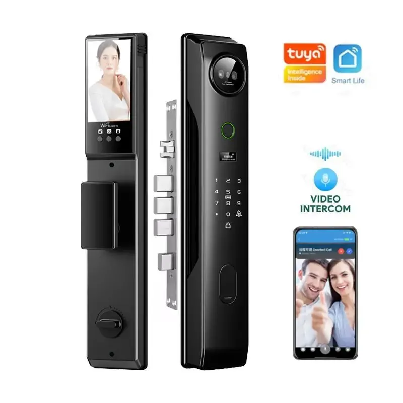 Automatic Graffiti Facial Recognition Smart Lock Remote Monitoring Fingerprint Lock Dual Palm Vein Electronic Password