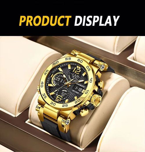 Men's Business-Casual Digital Watch — A Durable Party Wristwatch, Stylish Everyday Accessory, and Trendy, Multifunctional Summer Timepiece—An Ideal Birthday Gift.