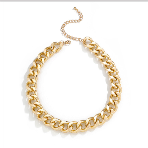 Stylish & Edgy Chunky Cuban Chain Necklace — Retro Punk Choker