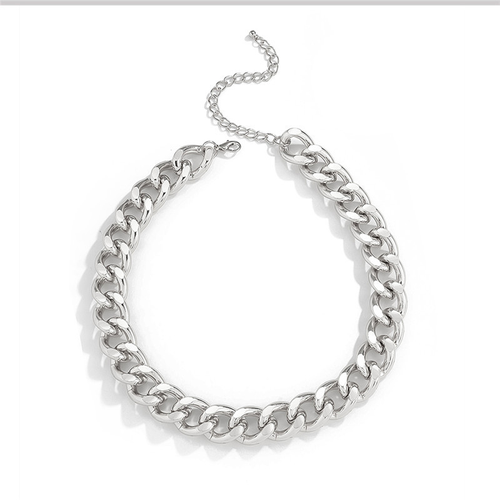 Stylish & Edgy Chunky Cuban Chain Necklace — Retro Punk Choker