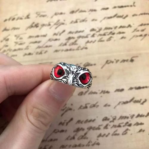 Creative Silver Owl Ring — Lucky Charm for Women, Bold Style for Men — Ins-Inspired Silver Jewelry — Non-Fading, Vintage-Style Silver Accessory