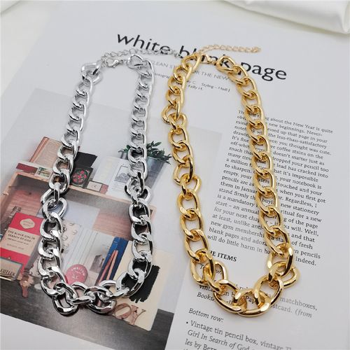 Stylish & Edgy Chunky Cuban Chain Necklace — Retro Punk Choker