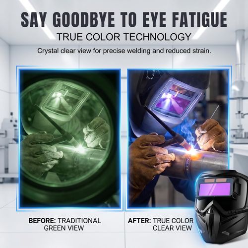 🔥Hot Seller🔥 COD！Automatic Darkening Welding Helmet, Head-Mounted TIG Welding Helmet, Splatter-Proof Welding Helmet, Welder's Helmet, Welding Safety Helmet