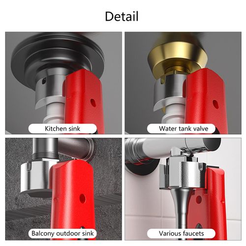🔥Hot Seller🔥 COD！VILLCASE 1 Piece Adjustable Monkey Wrench, Suitable for Bathroom & Drain Pipe Maintenance, Multi-functional Spanner for Air Conditioning, Heavy-Duty Tool for Household and Shop Use