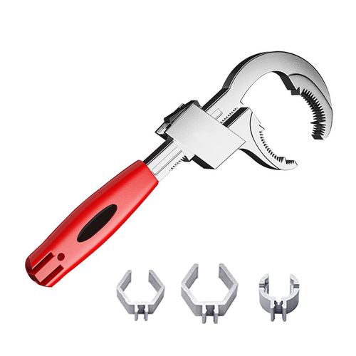 🔥Hot Seller🔥 COD！VILLCASE 1 Piece Adjustable Monkey Wrench, Suitable for Bathroom & Drain Pipe Maintenance, Multi-functional Spanner for Air Conditioning, Heavy-Duty Tool for Household and Shop Use