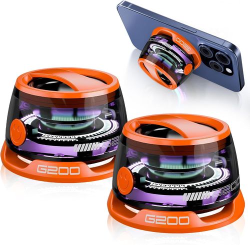 🔥Hot Seller🔥 COD！G200 Magnetic Bluetooth Speaker Mini, 9-Core Magnet for Metal Surfaces, 40mm Driver with Bass & RGB Light, 7H Playtime IPX5 Waterproof, Phone Stand for Camping & Home Gifts.
