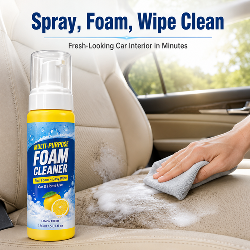 🔥Hot Seller🔥 COD！Multifunctional Foam Cleaner (Cross-Border): Powerful Stain Removal for Car Interiors, Leather Seats, and White Sneakers