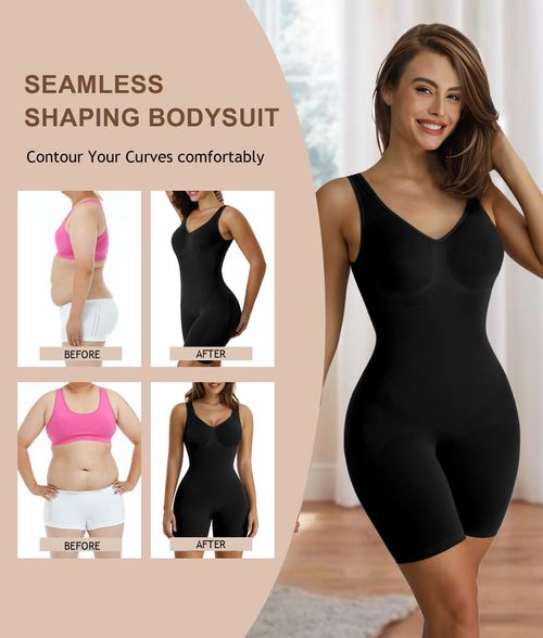 🔥Hot Seller🔥 COD！High-Waisted Lace Shapewear: Tummy Control, Butt-Lifting, Slimming, Bust-Supporting, Seamless Bodysuit