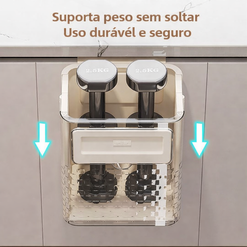 Lixeira Dobrável de Parede para Cozinha