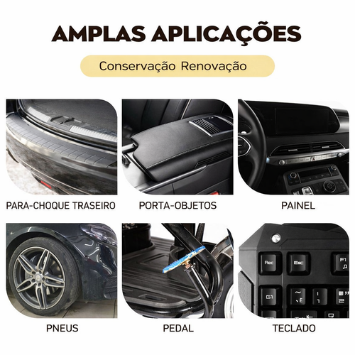 🛡️ Crystal Coating para Plásticos do Carro