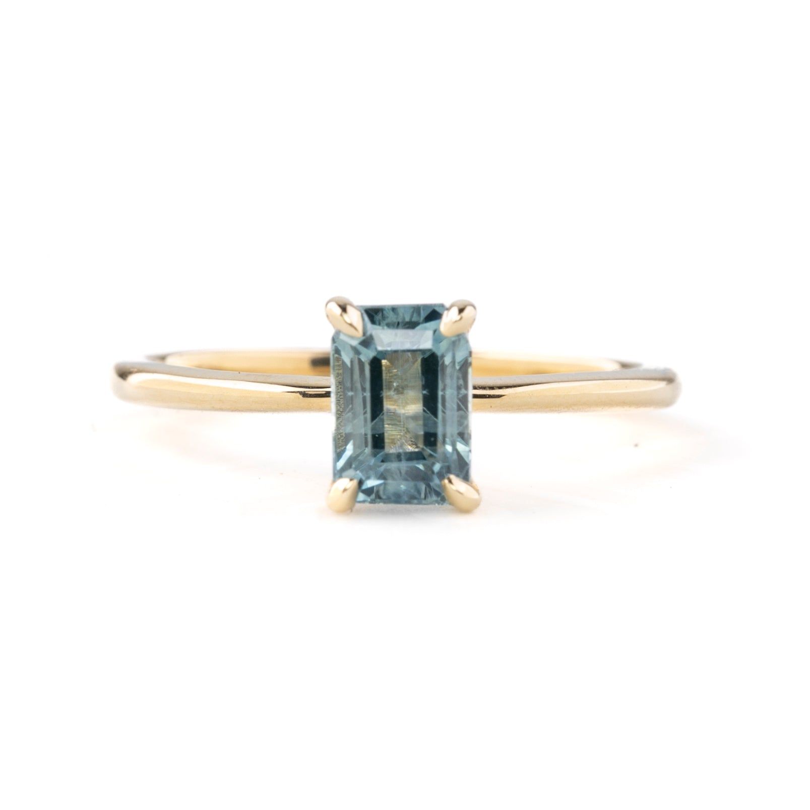 Jane Ring 1.50ct Light Blue Montana Sapphire, 14k Yellow Gold (One of a kind)