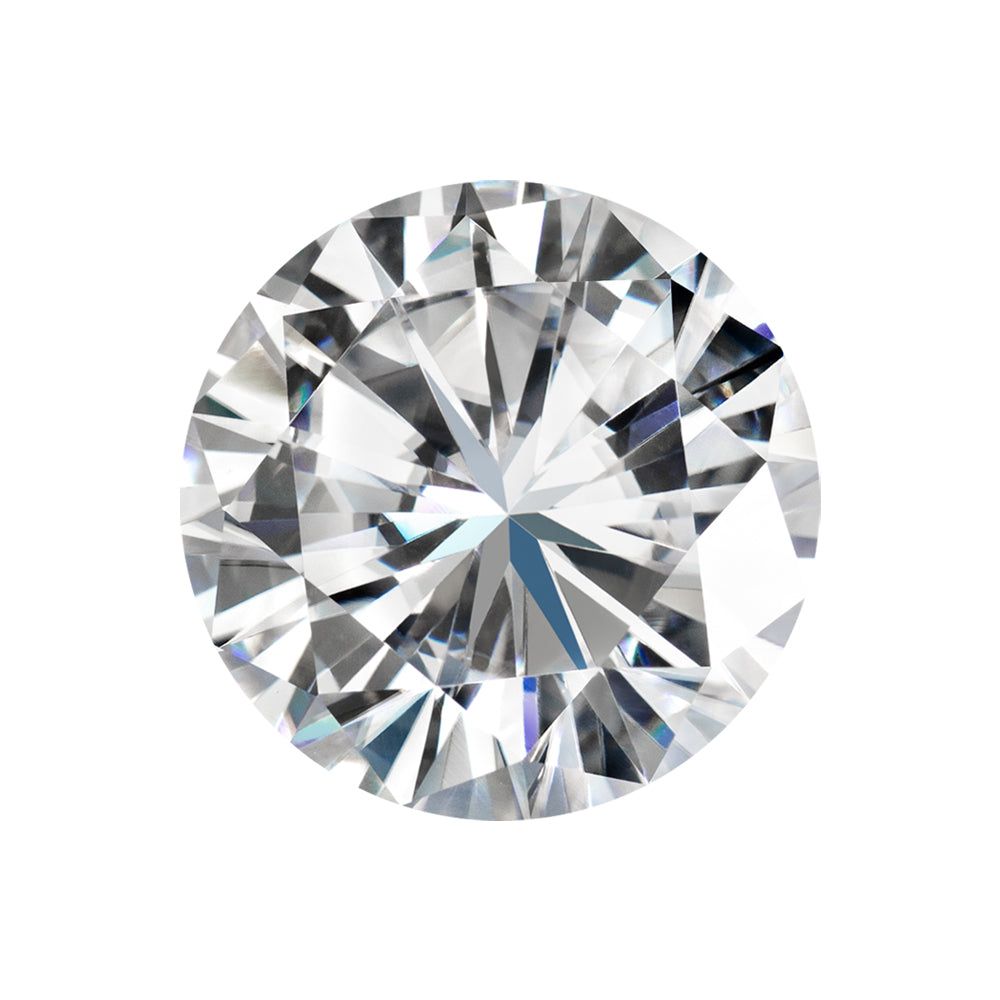 Moissanite 3.10CTW DEW Round Near-Colorless Brilliant Cut Moissanite