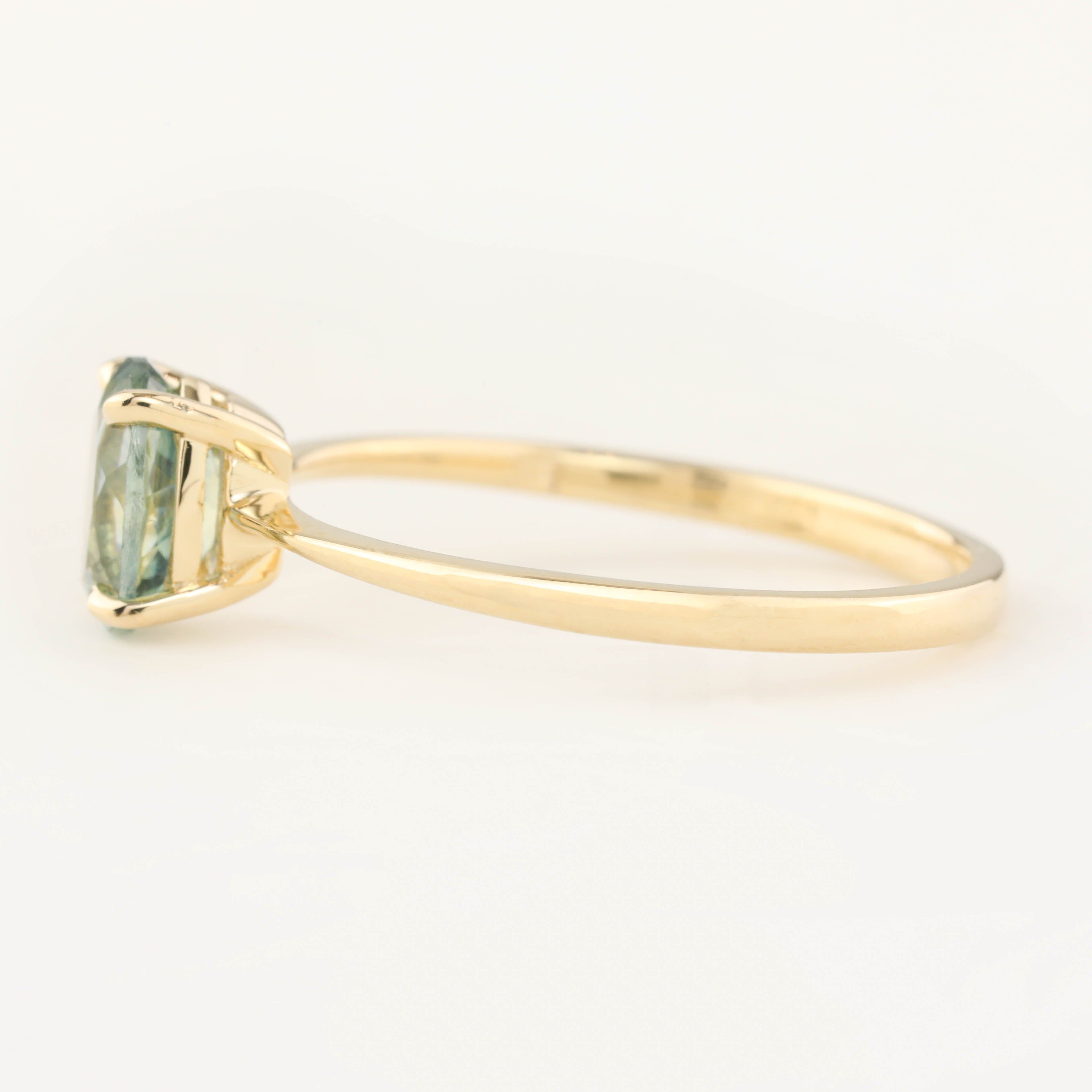 Nina Ring - 1.04ct Light Green MontanaSapphire (One of a kind)