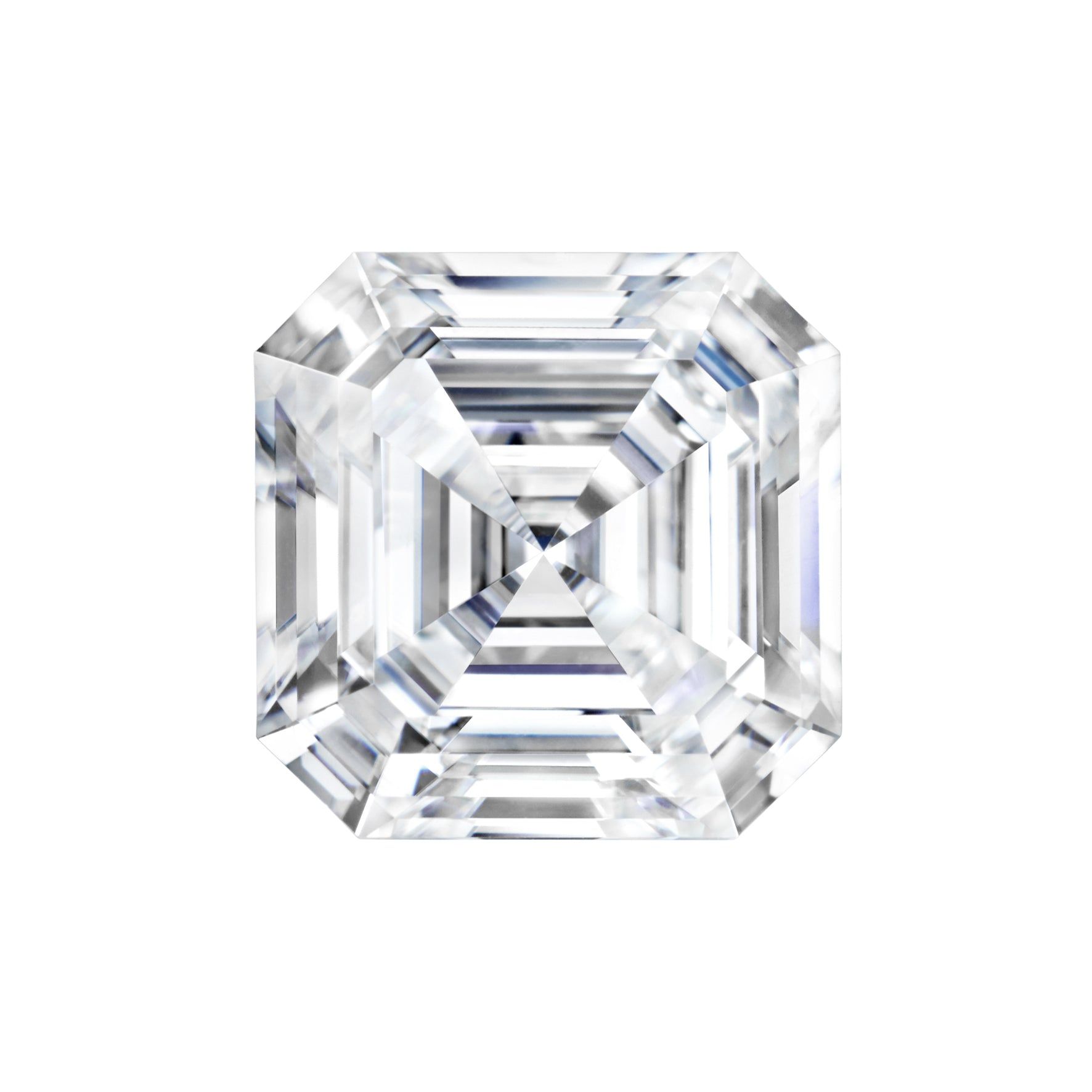 Moissanite 2.21CTW DEW Asscher Near-Colorless Step Cut Moissanite