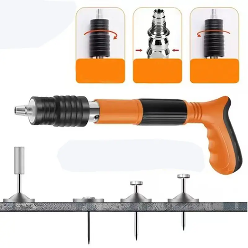Mini Industrial Manual Metal Nail Pneumatic Air Stapler for Ceiling Concrete & Wood Fastening Tool for DIY and Industrial