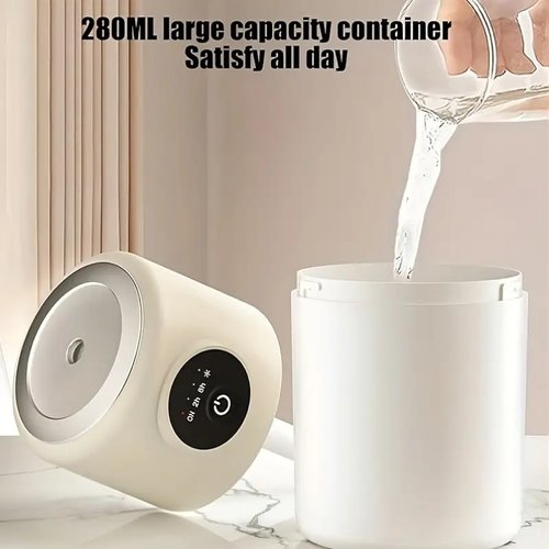 Humidifiers For Bedroom Cool Mist Humidifiers(Summer), Quiet Cool Mist Humidifier, Bedroom Bedside Humidifier, Desktop Air Diffuser, USB Powered, Adjustable Brightness Air Humidifier With Lighting, Suitable For Desks, Homes And Offices