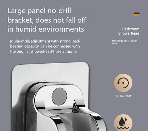 Super High Pressure Shower Head Water Saving Bathroom Spray Nozzle Easy Install for Kenya Homes