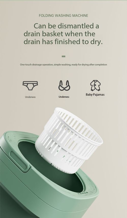 8L Compact Foldable Washer with Spin Dry - Perfect for Student Dorm, Travel, Camping & Baby Care