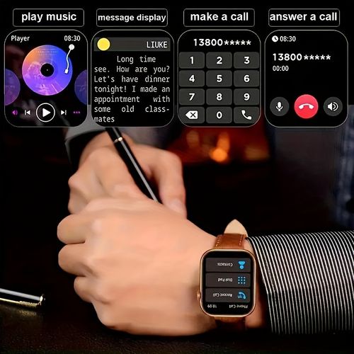 Non-invasive Blood Pressure, Uric Acid, Heart Rate, Blood Oxygen & Sleep Monitoring Watch — Health Tracker for the Elderly